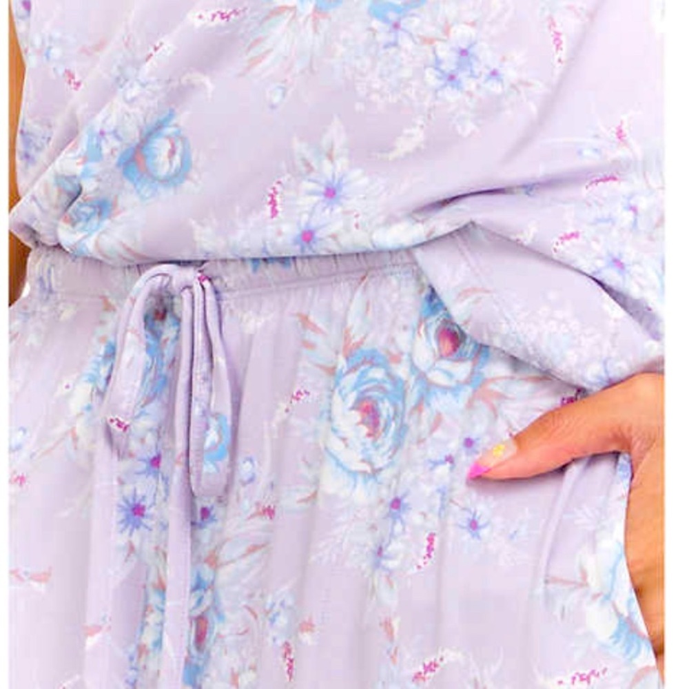 Women’s Sleep Loungewear Flora Nikrooz 2pc PJ Purple Short Sleeve Sz XXL, 2X, 3X - Picture 3 of 5